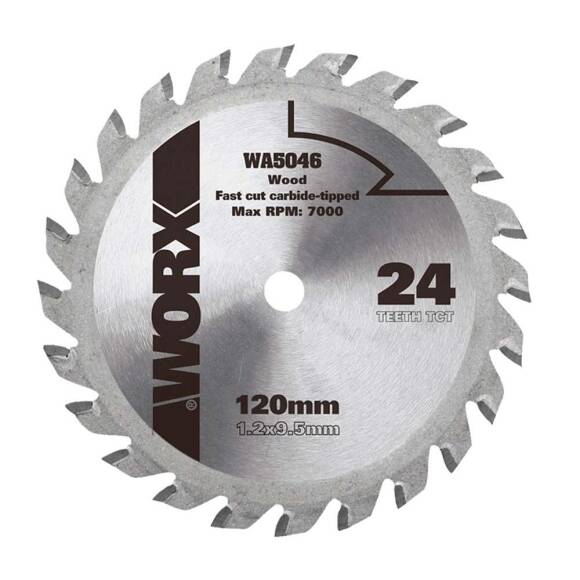 WORX WA5046 120x9,5mm Ahşap Kesme Elmas, Daire Testere Bıçağı - 1