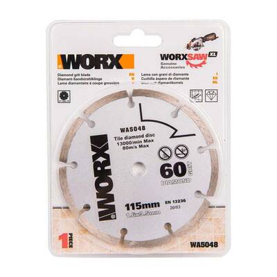 WORX WA5048 115x9,5mm Fayans, Seramik, Mermer Kesme Soketli Elmas Daire Testere Bıçağı - Fırsat Ürünü (1)