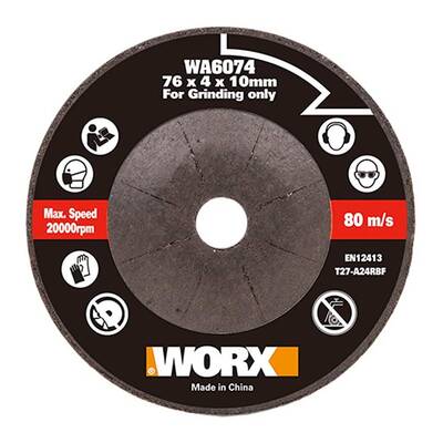 WORX WA6074 WX801 İçin 76x10mm Metal Taşlama Taşı - Fırsat Ürünü