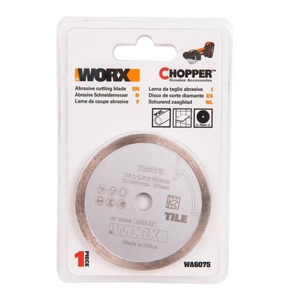 WORX WA6075 WX801 İçin 76x10mm Fayans, Seramik, Mermer Elmas Kesme Diski - 5