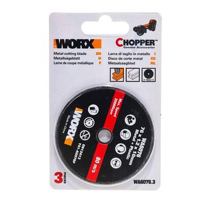 WORX WA6076.3 WX801 İçin 76x10mm 3 Adet Metal ve PVC Kesme Taşı - 5