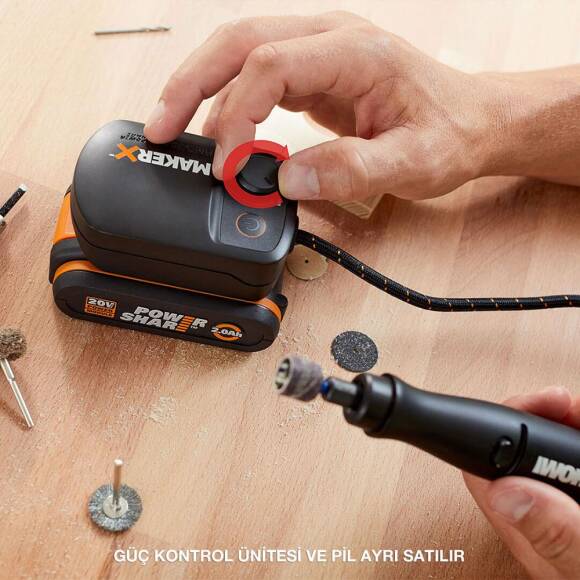 WORX WA7160 MAKERX 20Volt HUB Devir Ayarlı Adaptör (Akü Dahil Değildir) - 5