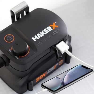 WORX WA7161 MAKERX 20Volt HUBX USB Portlu Devir Ayarlı Adaptör (Akü Dahil Değildir) - Fırsat Ürünü (1)