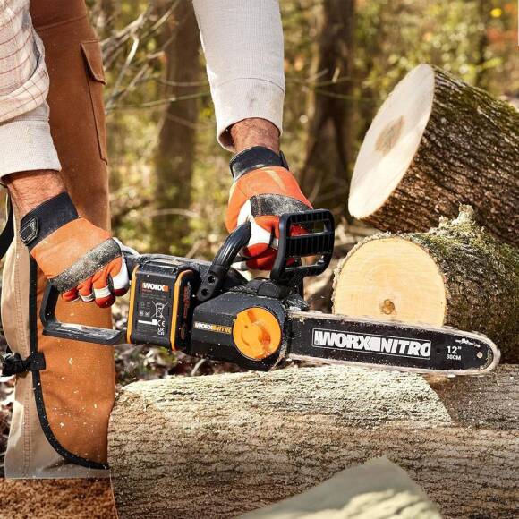 WORX WG350E 20Volt 4.0Ah Li-ion 30CM Profesyonel Şarjlı Kömürsüz Zincirli Testere - 5