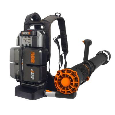 WORX WG572E 80Volt 4.0Ah. Li-ion Profesyonel Devir Ayarlı Sırt Tipi Kömürsüz Yaprak Üfleme - Worx