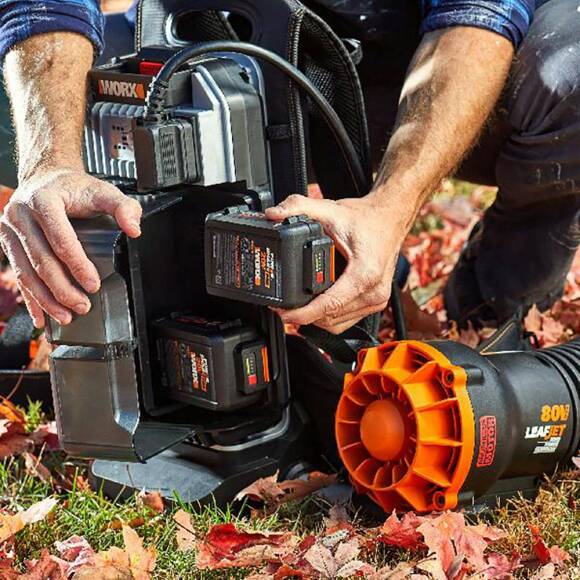 WORX WG572E 80Volt 4.0Ah. Li-ion Profesyonel Devir Ayarlı Sırt Tipi Kömürsüz Yaprak Üfleme - 9