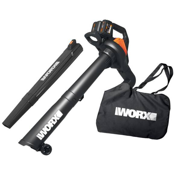 WORX WG583E 40Volt 4.0Ah. Li-ion Kömürsüz Profesyonel Yaprak Toplama ve Üfleme - 1