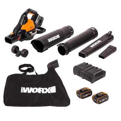 WORX WG583E 40Volt 4.0Ah. Li-ion Kömürsüz Profesyonel Yaprak Toplama ve Üfleme - Worx (1)