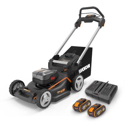 WORX WG748E 40Volt 4.0Ah. Li-ion 46CM Profesyonel Kömürsüz Şarjlı Çim Biçme - Fırsat Ürünü