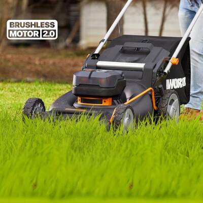 WORX WG748E 40Volt 4.0Ah. Li-ion 46CM Profesyonel Kömürsüz Şarjlı Çim Biçme - 4