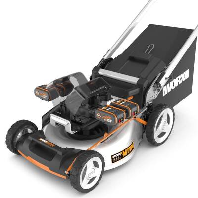 WORX WG761E 80Volt 4.0Ah. Li-ion 51cm Profesyonel Kömürsüz Şarjlı Çim Biçme - Worx (1)