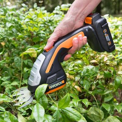 WORX WG801E 20Volt 2.0Ah. Li-ion Şarjlı Profesyonel Avuç İçi Çim Kesme, Çit Budama - 10