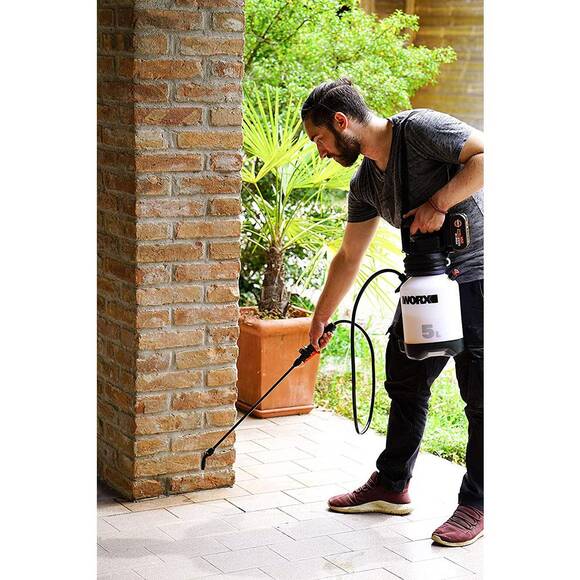 WORX WG829E 20Volt 2.0Ah. Li-ion 5Lt. Omuz Askılı Basınçlı İlaçlama ve Dezenfektan Pompası - 3