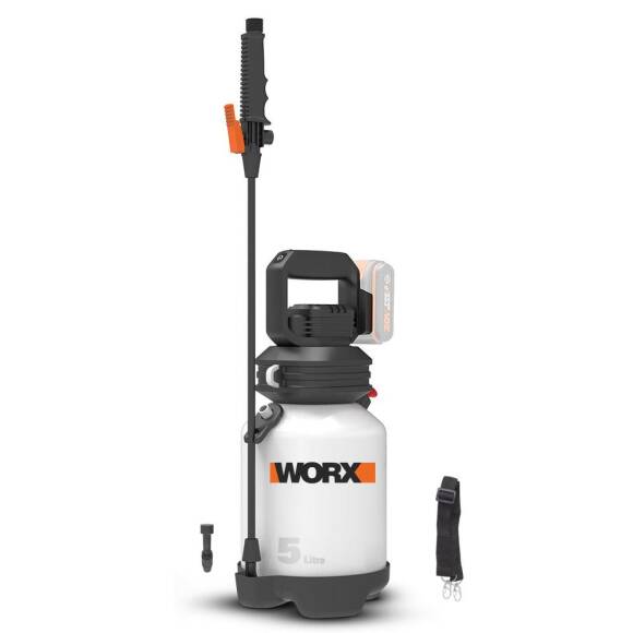 WORX WG829E.9 20Volt 5Lt. Omuz Askılı Basınçlı İlaçlama ve Dezenfektan Pompası (Akü Dahil Değildir) - 1