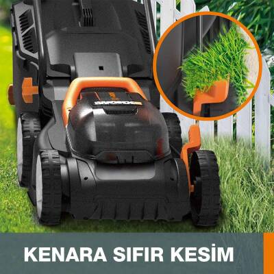 WORX WG927E 40Volt 2.0Ah. Li-ion 34cm Profesyonel Şarjlı Çim Biçme + WG157E.9 20Volt Misinalı Çim ve Kenar Kesme - 10