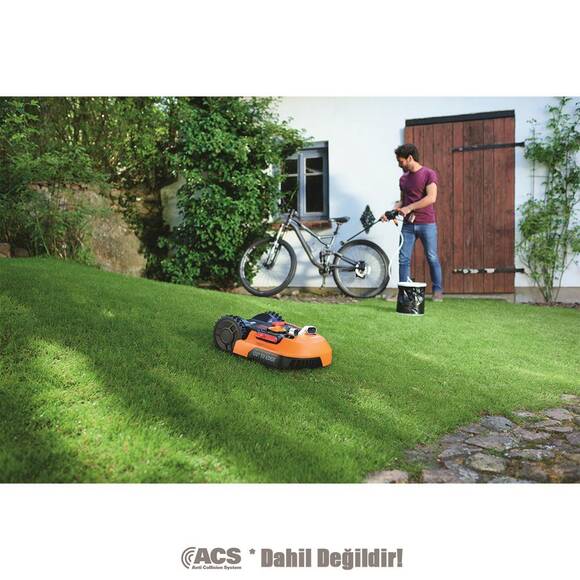 WORX WR147E.1 20Volt 4.0Ah. 20CM LANDROID Tam Otonom Kömürsüz Çim Biçme Robotu - 5