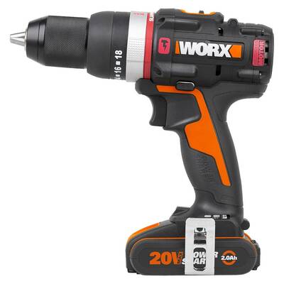 WORX WX-JCR 20Volt/2.0Ah Li-ion Çift Akülü Kömürsüz Profesyonel Darbeli Şarjlı Matkap - Fırsat Ürünü (1)