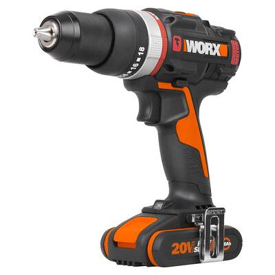 WORX WX-JCR 20Volt/2.0Ah Li-ion Çift Akülü Kömürsüz Profesyonel Darbeli Şarjlı Matkap - 3