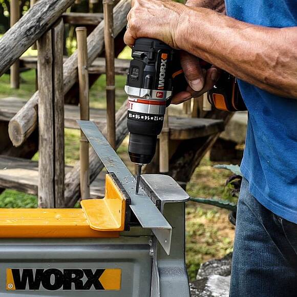 WORX WX-JCR 20Volt/2.0Ah Li-ion Çift Akülü Kömürsüz Profesyonel Darbeli Şarjlı Matkap - 9