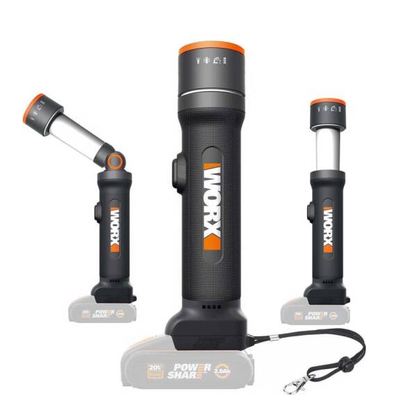 WORX WX027.9 20Volt 510 Lümen Çok Fonksiyonlu Led Fener (Akü Dahil Değildir) - 1