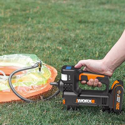 WORX WX092.9 20Volt 150 PSI Ayarlanabilir Dijital Basınç Göstergeli Hava Pompası + LED Lamba (Akü Dahil Değildir) - 8