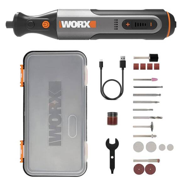 WORX WX106 8Volt Kalem Tipi Devir Ayarlı Profesyonel Gravür Makinesi + 21 Parça Aksesuar - 1