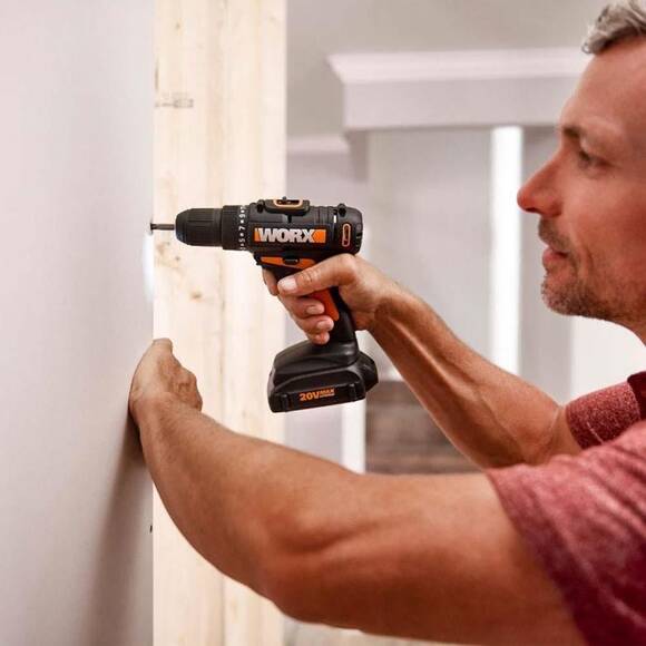 WORX WX108 20Volt/2.0Ah. Li-ion Çift Akülü Profesyonel Şarjlı Matkap - 9