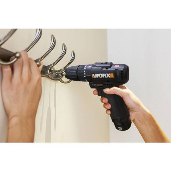 WORX WX121 12Volt/2.0Ah Li-ion Çift Akülü Kömürsüz Profesyonel Şarjlı Darbeli Matkap + 5 Parça Aksesuar - 10