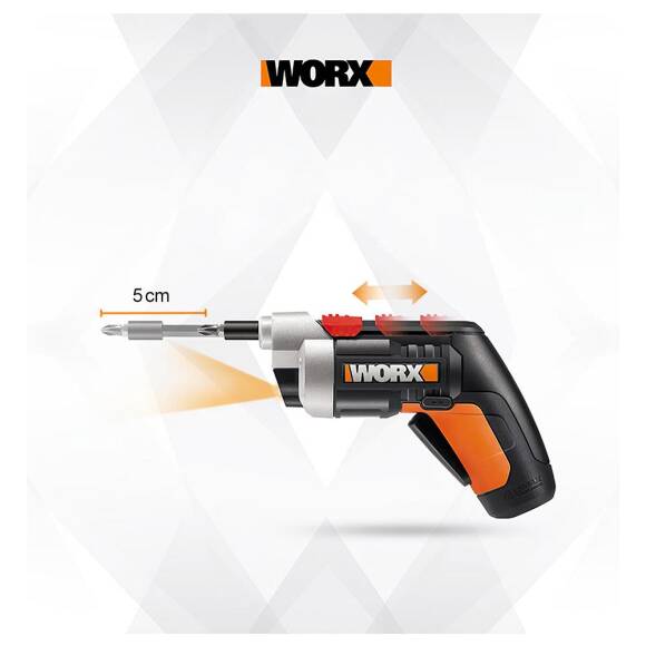 WORX WX252 4Volt/1.5Ah. Li-ion Şarjlı Tornavida + 10 adet Bits Uç - 2