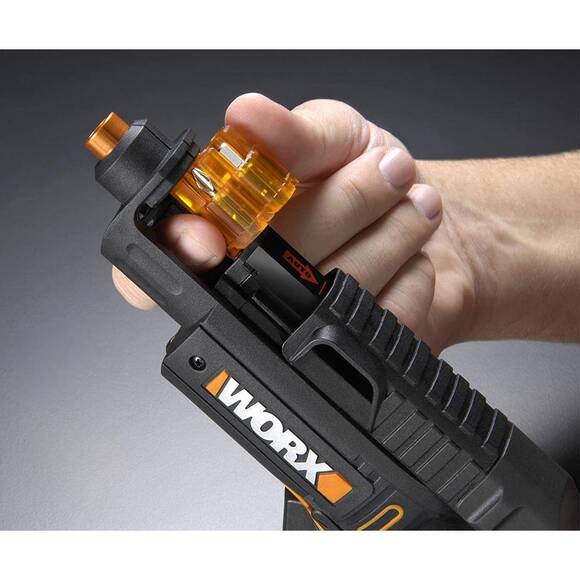 WORX WX255 4Volt/1.5Ah. Li-ion Şarjlı Şarjörlü Tornavida + 6 adet Bits Uç + Vida Tutucu - 4