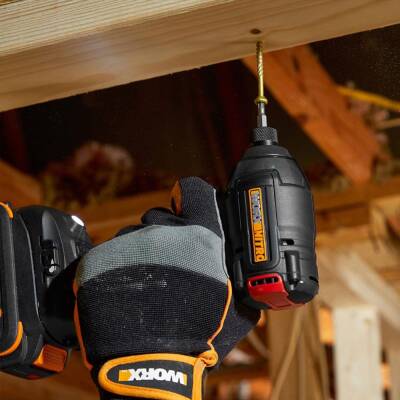 WORX WX265 20Volt 2.0Ah Li-ion Çift Akülü 200Nm Kömürsüz Profesyonel Şarjlı Darbeli Tornavida - 4