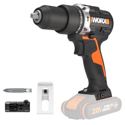 WORX WX352.9 20Volt Kömürsüz Profesyonel Şarjlı Darbeli Matkap (Akü Dahil Değildir) - Worx