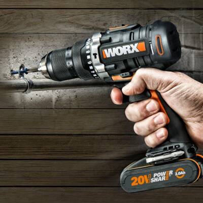 WORX WX352.9 20Volt Kömürsüz Profesyonel Şarjlı Darbeli Matkap (Akü Dahil Değildir) - 3