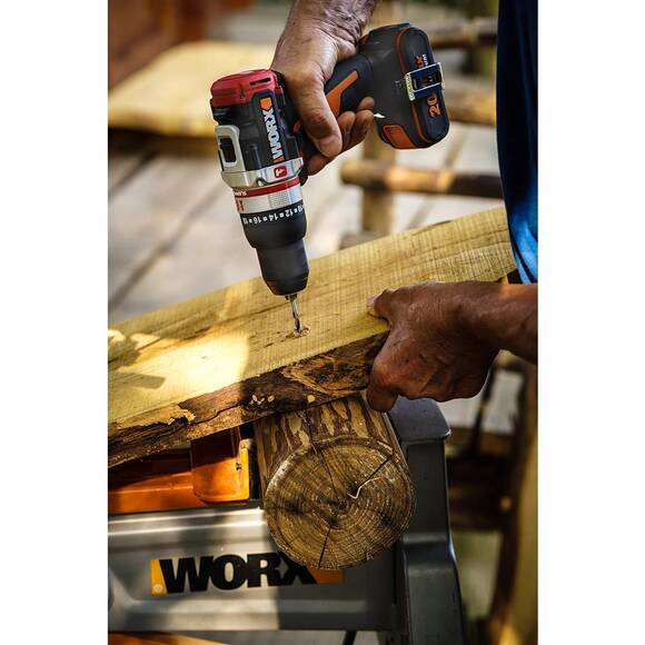 WORX WX354.9 20Volt Kömürsüz Profesyonel Darbeli Şarjlı Matkap (Akü Dahil Değildir) - 6