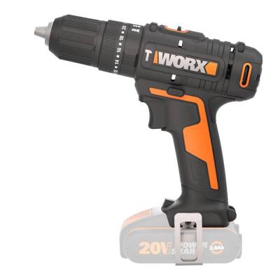 WORX WX370.9 20Volt Profesyonel Şarjlı Darbeli Matkap (Akü Dahil Değildir) - Worx