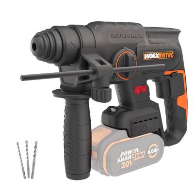 WORX WX381.9 20Volt 2J Profesyonel SDS-Plus Pnömatik Kırıcı/Delici + 3 Parça Delme Ucu (Akü Dahil Değildir) - Fırsat Ürünü