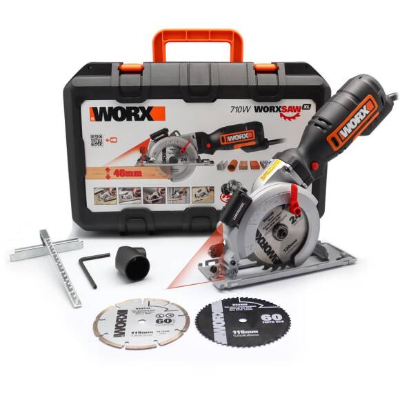 WORX WX427 710Watt Profesyonel Çok Amaçlı Lazerli Daire Testere - 1