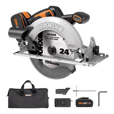 WORX WX520 20Volt 4.0Ah. Li-ion Kömürsüz Profesyonel Daire Testere - Fırsat Ürünü