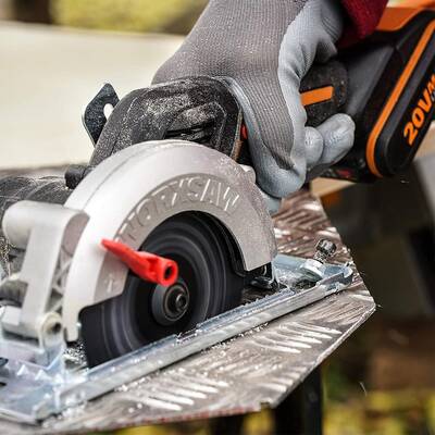 WORX WX531 20Volt 2.0Ah. Li-ion 120mm Kömürsüz Profesyonel Çok Amaçlı Daire Testere - 5