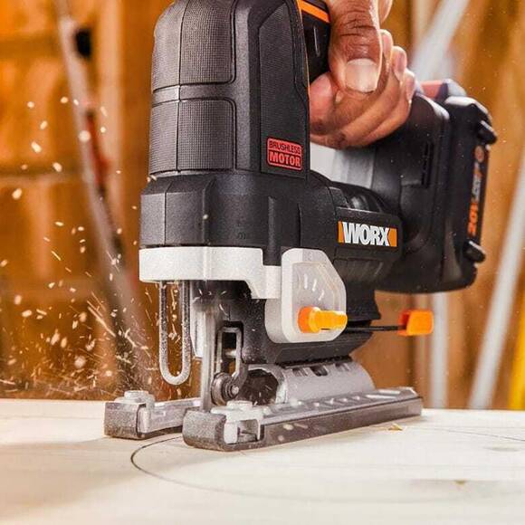 WORX WX542 20Volt 2.5Ah. Li-ion Tek Akülü Profesyonel Kömürsüz Şarjlı Dekupaj Testere - 3