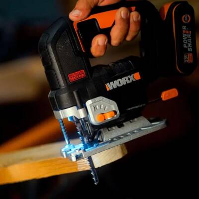 WORX WX542.9 20Volt Profesyonel Kömürsüz Dekupaj Testere (Akü Dahil Değildir) - 6