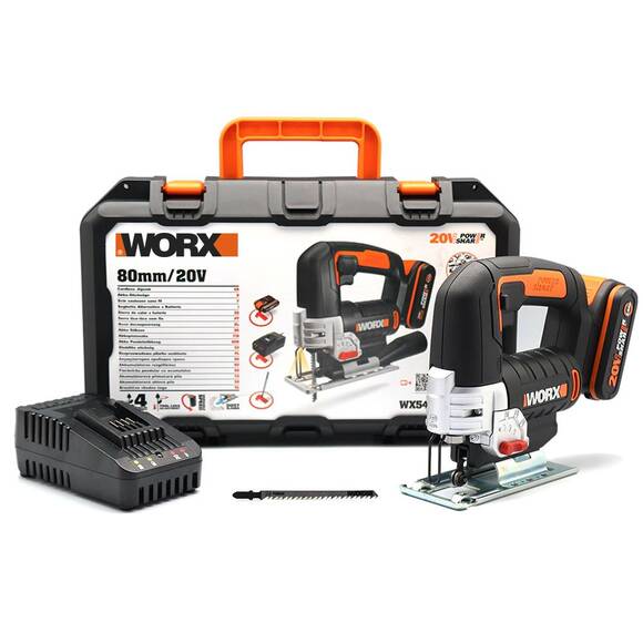 WORX WX543 20Volt 2.0Ah Li-ion Profesyonel Dekupaj Testere - 1