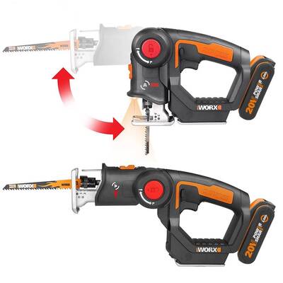 WORX WX550 20Volt 2.0Ah. Li-ion Profesyonel Dekupaj ve Tilki Kuyruğu Testere - Fırsat Ürünü (1)