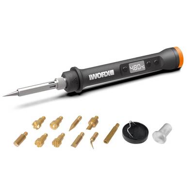 WORX WX744.9 MAKERX 20Volt Profesyonel Dijital Lehim Tabancası + 12 Aksesuar (Akü Dahil Değildir) - Fırsat Ürünü