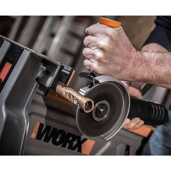 WORX WX800 20Volt 2.0 Ah. Li-ion Çift Akülü 115mm Profesyonel Şarjlı Avuç Taşlama - 6