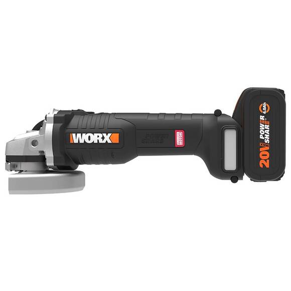 WORX WX812 20Volt 4.0Ah. 125mm Kömürsüz Profesyonel Şarjlı Avuç Taşlama - 2