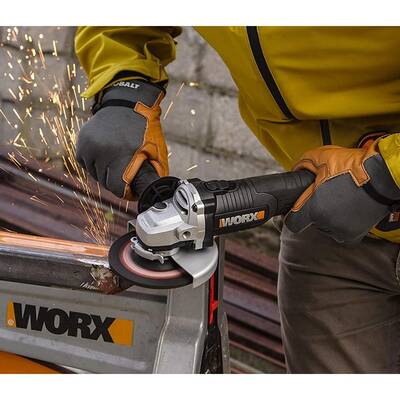 WORX WX812 20Volt 4.0Ah. 125mm Kömürsüz Profesyonel Şarjlı Avuç Taşlama - 4