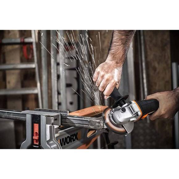 WORX WX812.9C 20Volt 2.0Ah. 125mm Kömürsüz Profesyonel Tek Akülü Şarjlı Avuç Taşlama - 10