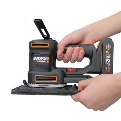 WORX WX820 20Volt 2.0Ah. Li-ion Profesyonel Devir Ayarlı Çok Amaçlı Şarjlı Zımpara - Fırsat Ürünü (1)