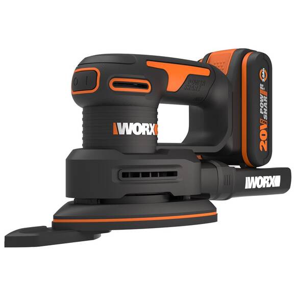 WORX WX822 20Volt 2.0Ah. Li-ion Şarjlı Profesyonel Üçgen Mouse Zımpara - 2